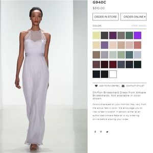 Amsale Bridesmaid Dress (PALE PINK)